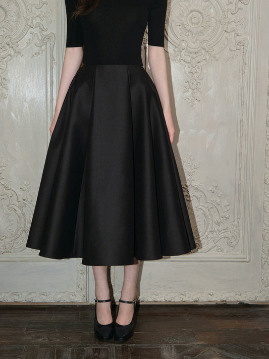 フレンチドレープAラインスカート