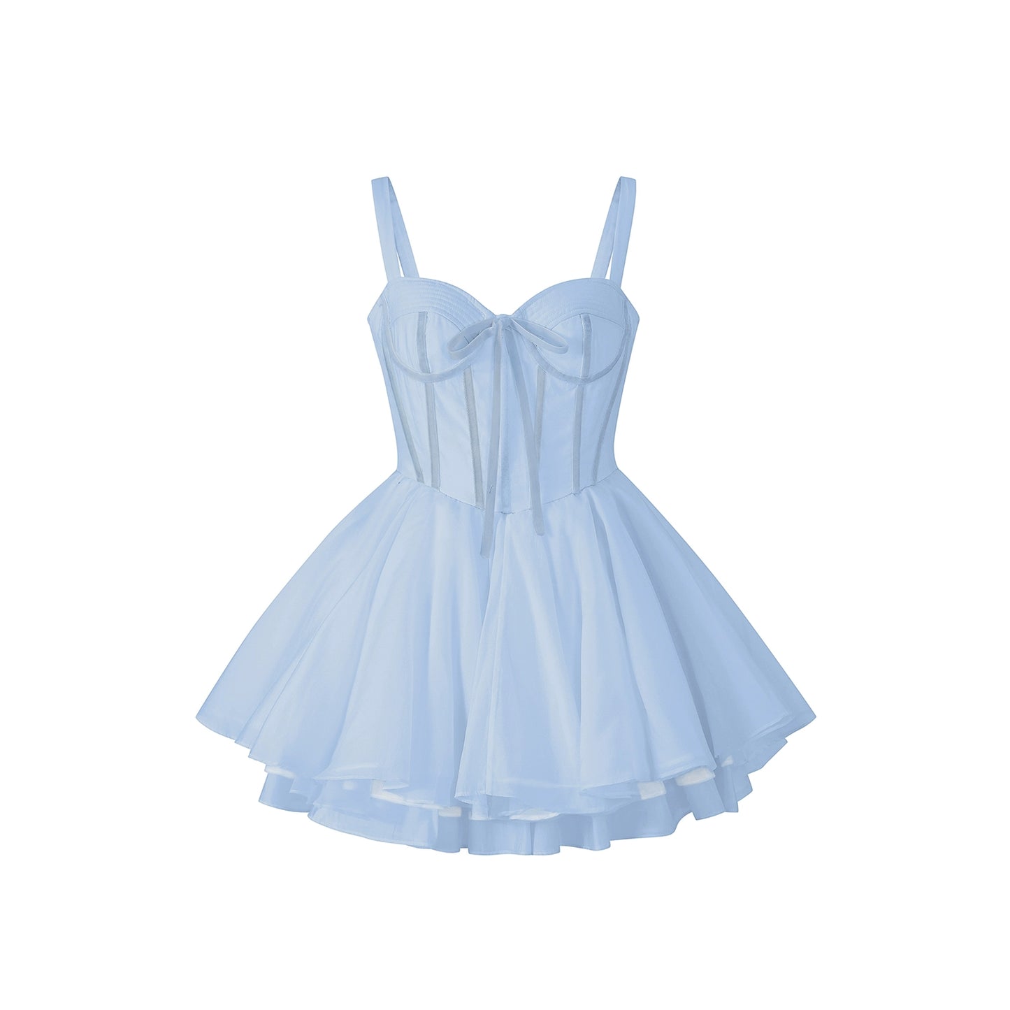 コルセットチュールプリンセスドレス