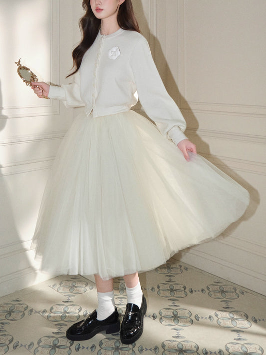 バレエチュチュAラインロングスカート