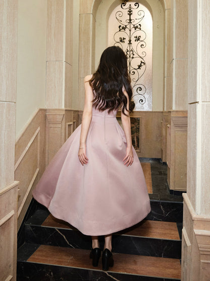 スクエアネックノースリーブドレス