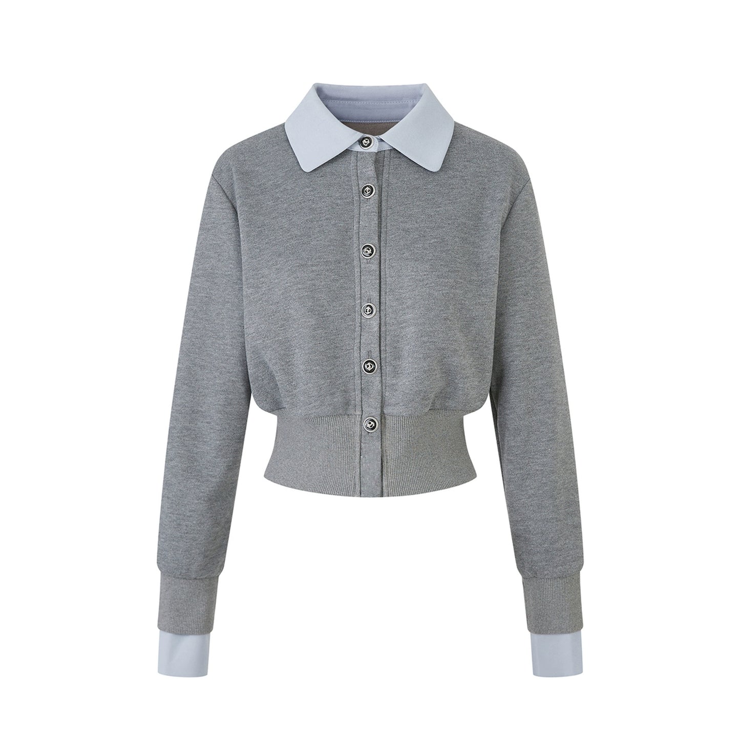 ラペルデザインニットカーディガン