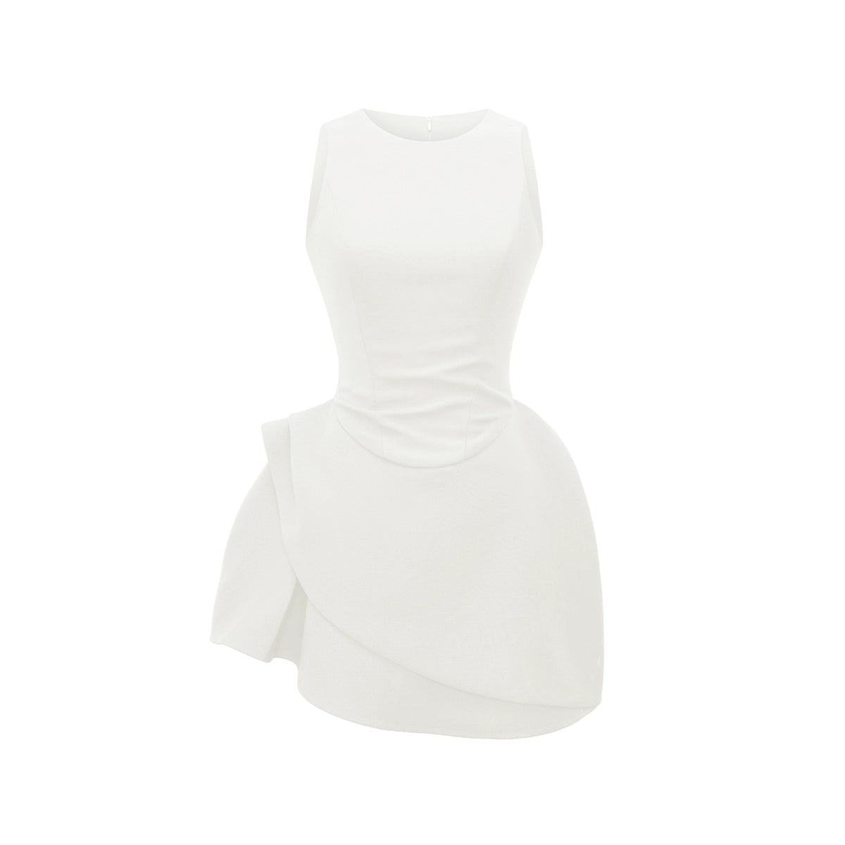 デザインカットミニ丈ドレス