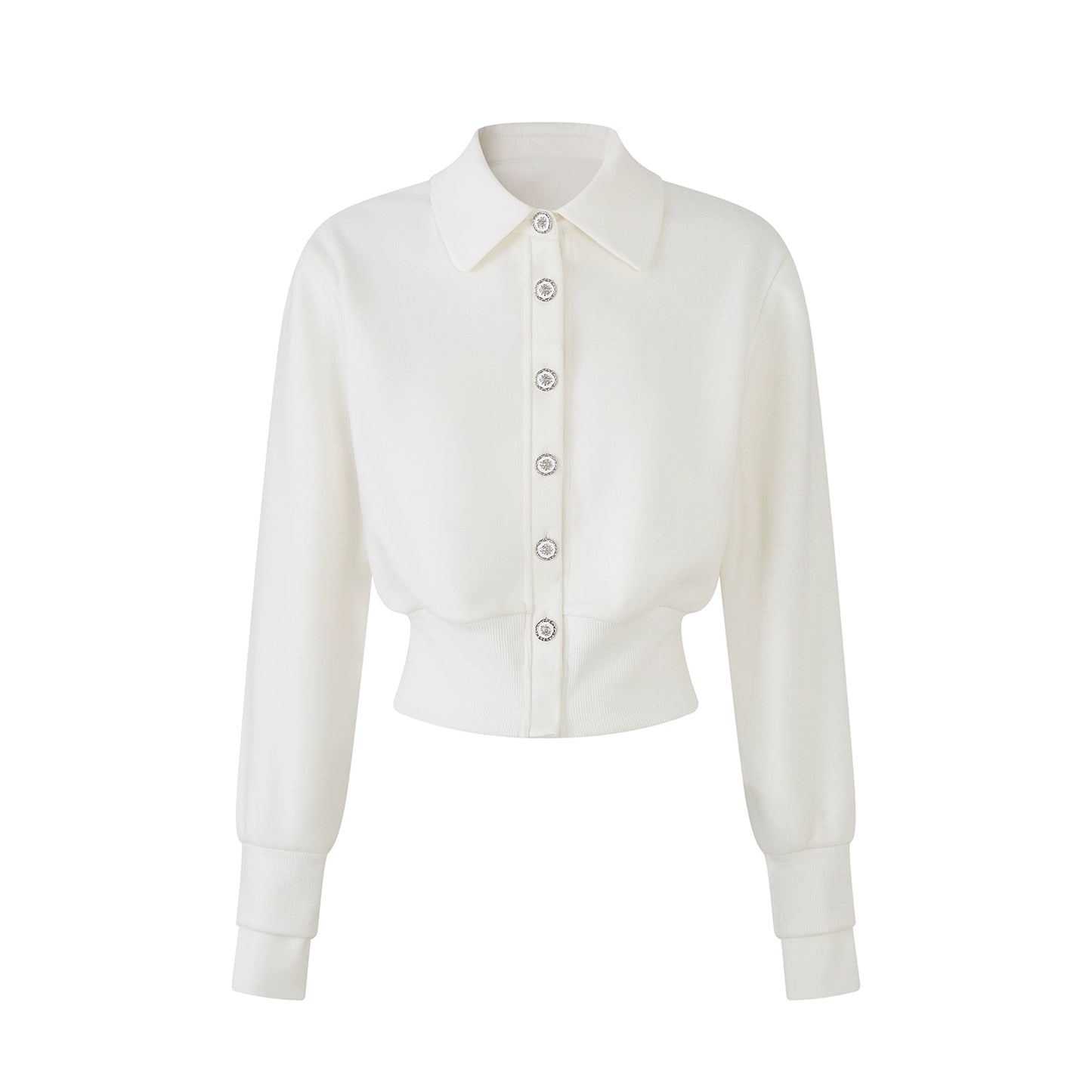 ラペルデザインニットカーディガン