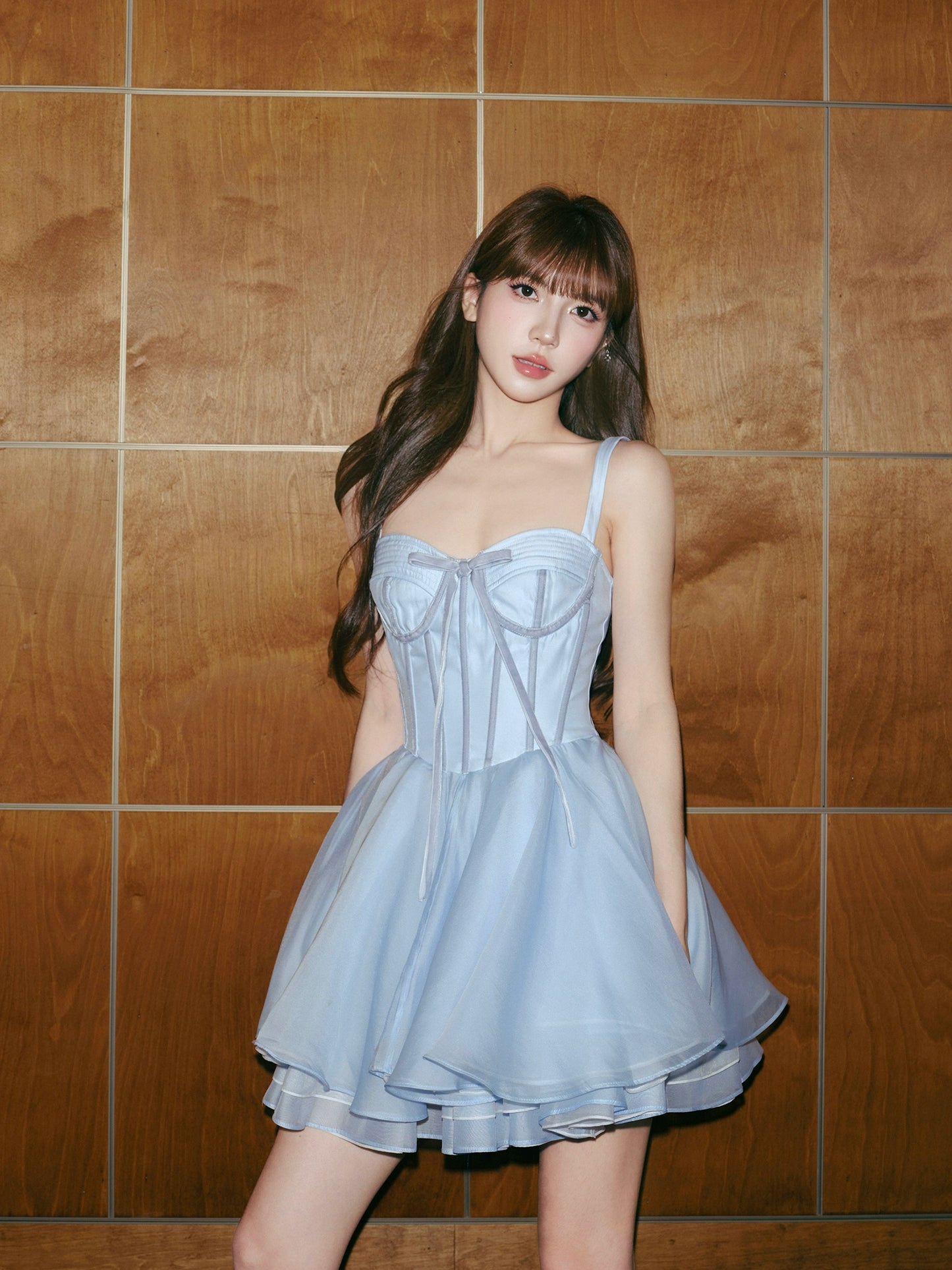 コルセットチュールプリンセスドレス