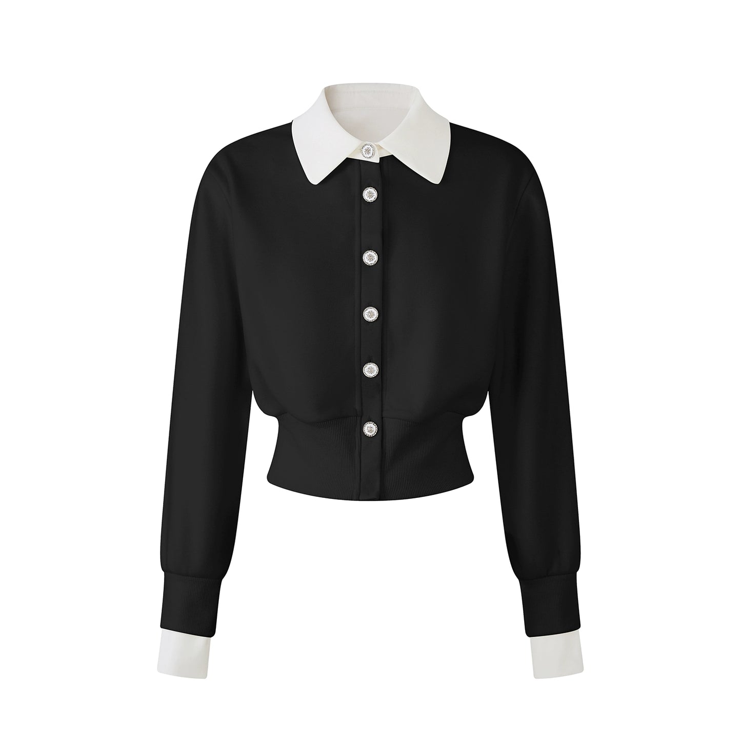 ラペルデザインニットカーディガン