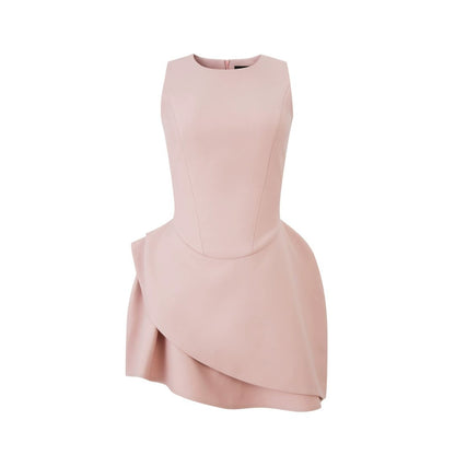 デザインカットミニ丈ドレス