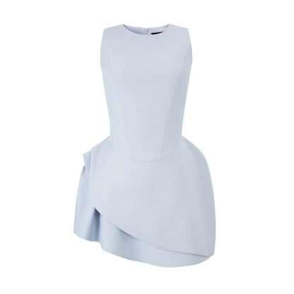 デザインカットミニ丈ドレス